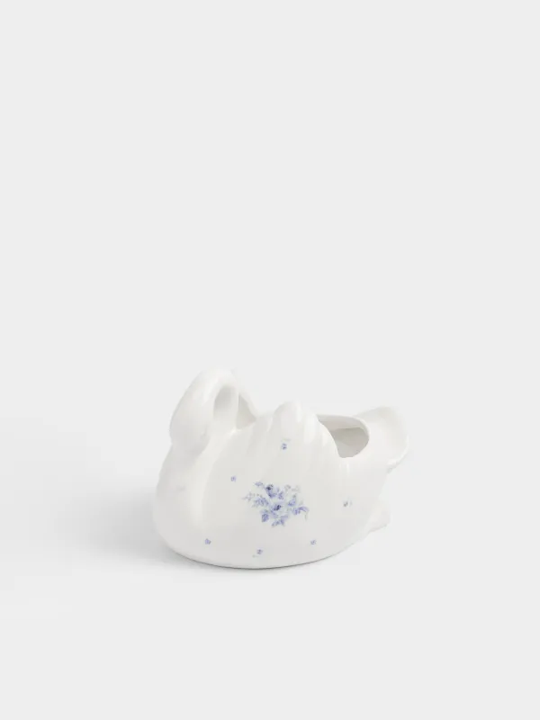 Конфетница, 16х10 см, фарфор P, белая, Лебедь, Tradition Easter, image-1