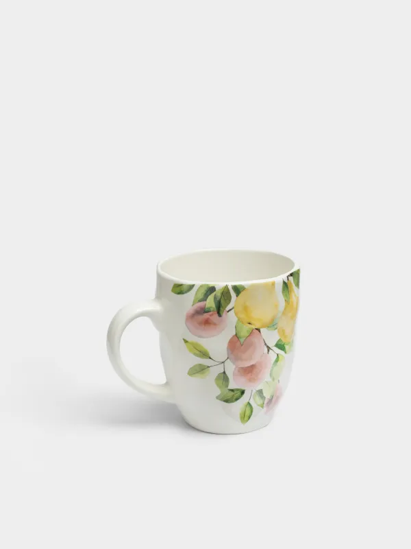 Кружка, 320 мл, Груши и сливы на ветке, Crumple print, image-1