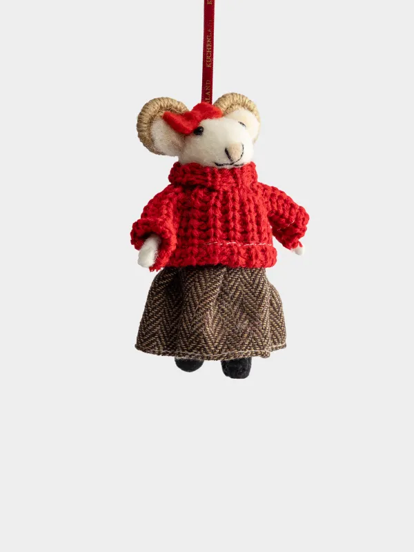 Игрушка елочная, 13 см, Овечка, Figure cute, image-1