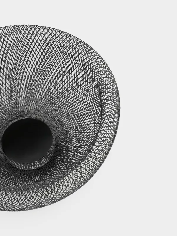 Корзина для фруктов, 30 см, металл, черная, Сетка, Twist twin, image-3