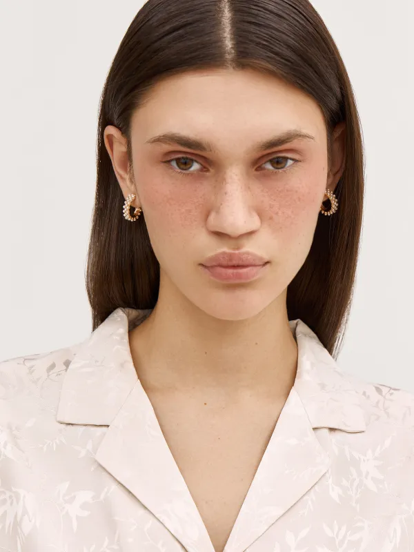 Серьги-пусеты, 1,5 см, 10 шт, металл, золотистые, Jewelry, image-4