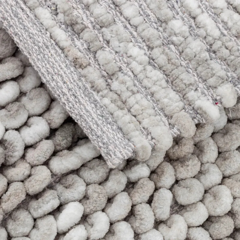 Коврик, 60х100 см, полиэстер/хлопок, серый, Bubbles, image-4