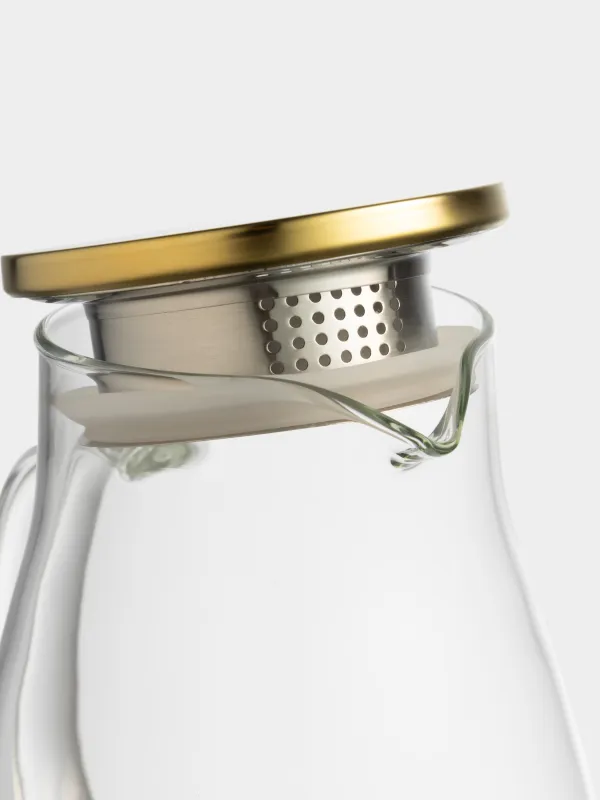 Кувшин, с крышкой-фильтром, Classic gold, image-4
