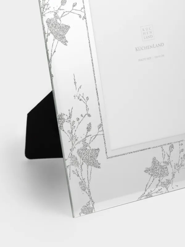 Фоторамка, 17х22 см, стекло, Цветы, Glossy, image-1