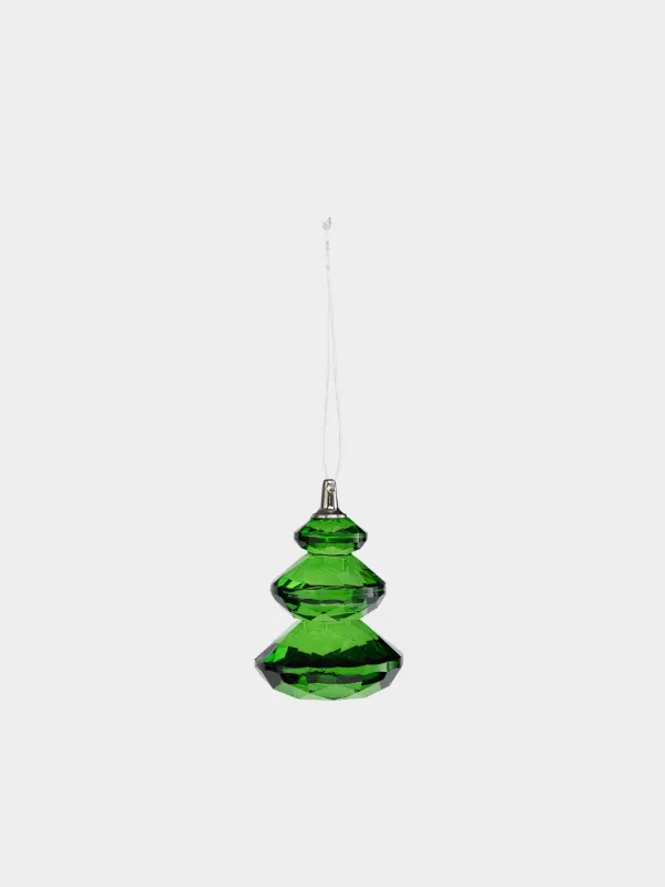 Игрушка елочная, 6 см, Елка, Figure crystal, image-0