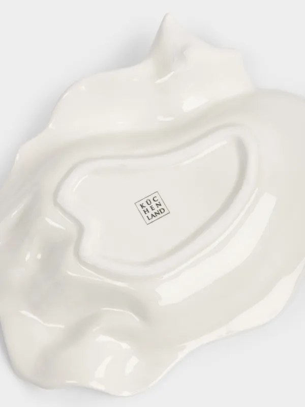 Блюдо декоративное, 19х15х4 см, Мятый эффект, Crumple, image-4