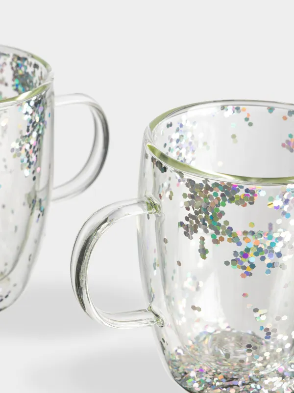 Кружка, 290 мл, 2 шт, с блестками, Air sparkly, image-2