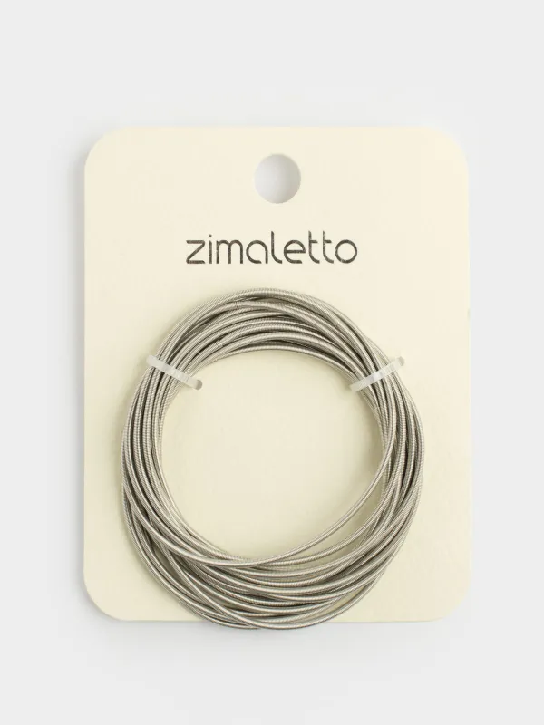 Набор браслетов, 17 см, 12 шт, металл, серебристый, Кольца, Jewelry, image-3