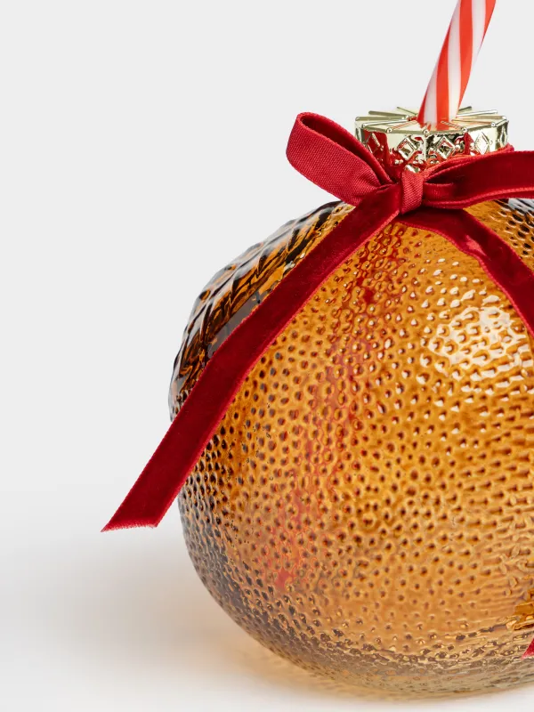 Банка для напитков, 480 мл, с трубочкой, Апельсин, Christmas drink, image-2