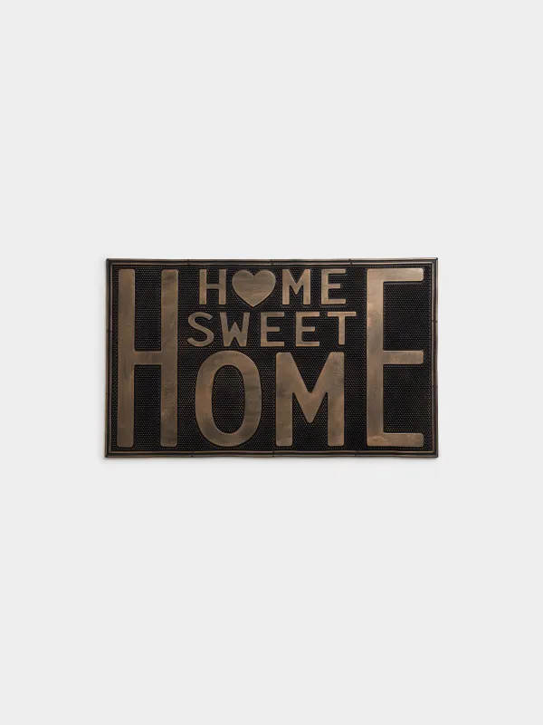 Коврик придверный, 45х75 см, резина, бронзово-черный, Sweet home, Home deco, image-0