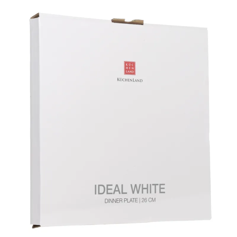 Тарелка обеденная, 26 см, фарфор F, белая, Ideal white, image-2