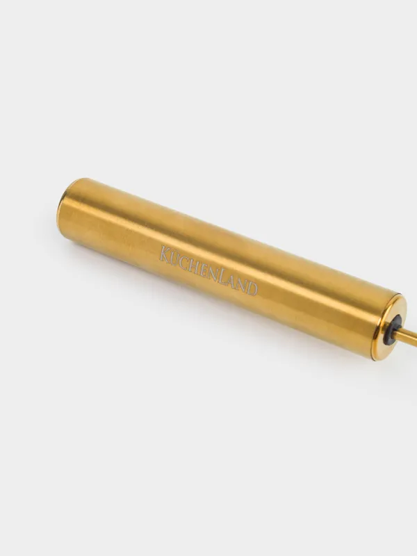 Венчик вращающийся, 26 см, сталь, золотистый, Device gold, image-4