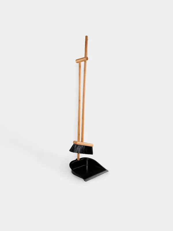 Щетка для мусора с совком, 93 см, Black clean, image-0
