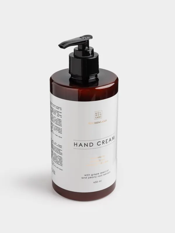 Крем для рук, 450 мл, с дозатором, питательный, Пион, Perfect care, image-1