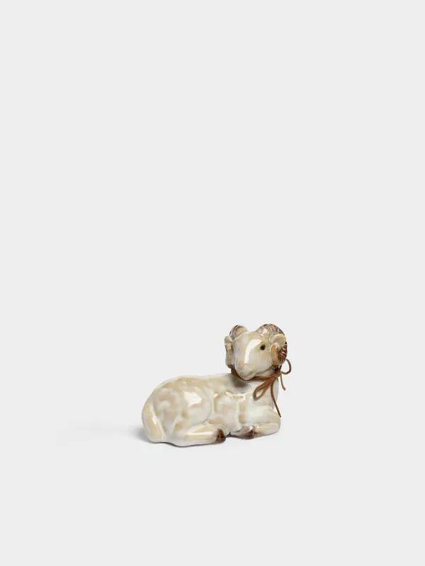 Статуэтка, 8 см, Баран, Sheep beige, image-0