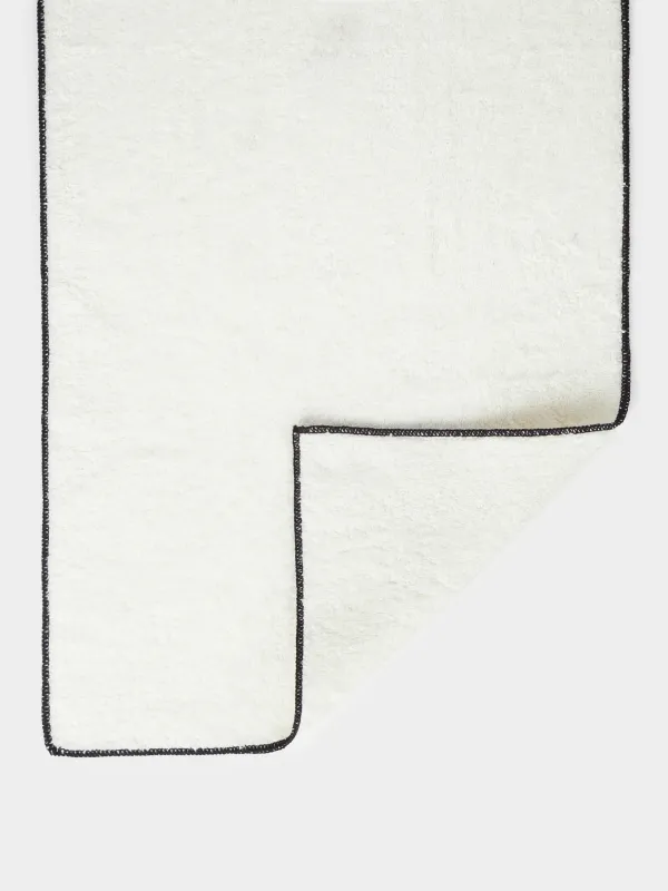 Полотенце, 50х90 см, хлопок, бежевое, Черный кант, Frotte cotton, image-2