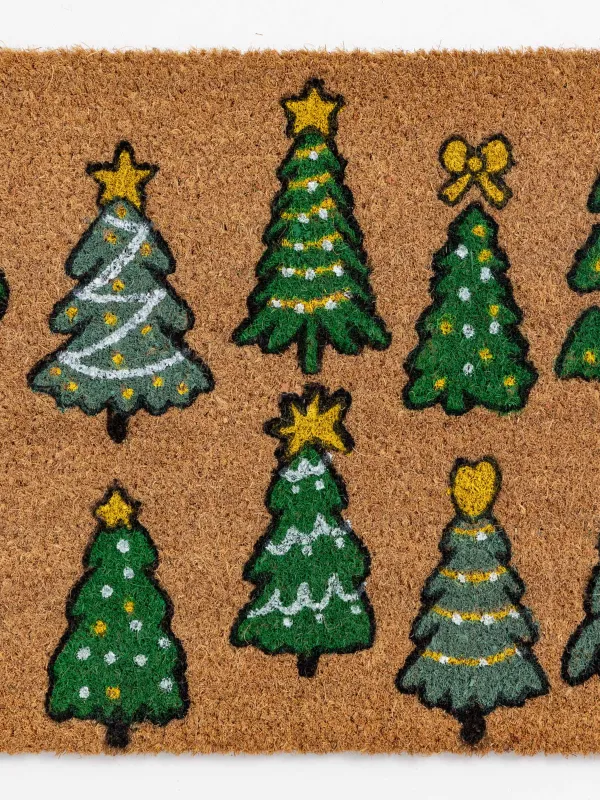 Коврик придверный, 40х60 см, Елки, Door fir, image-1