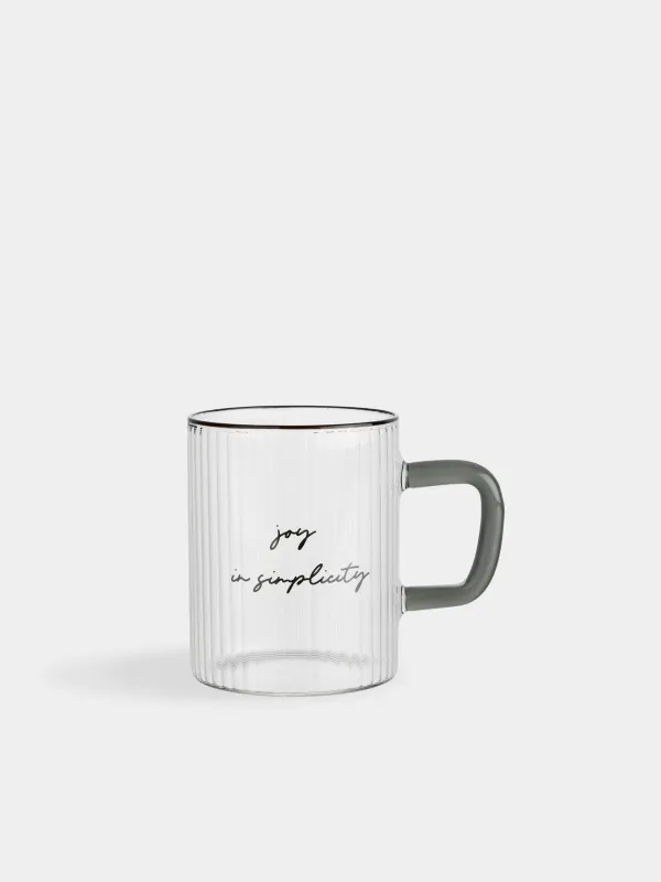 Кружка, 420 мл, Joy in simplicity, Ribby font, image-0