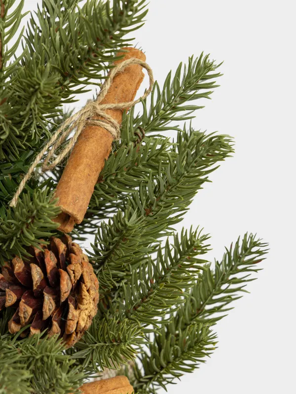 Ель искусственная, 50 см, в мешковине, Conifer decor, image-1