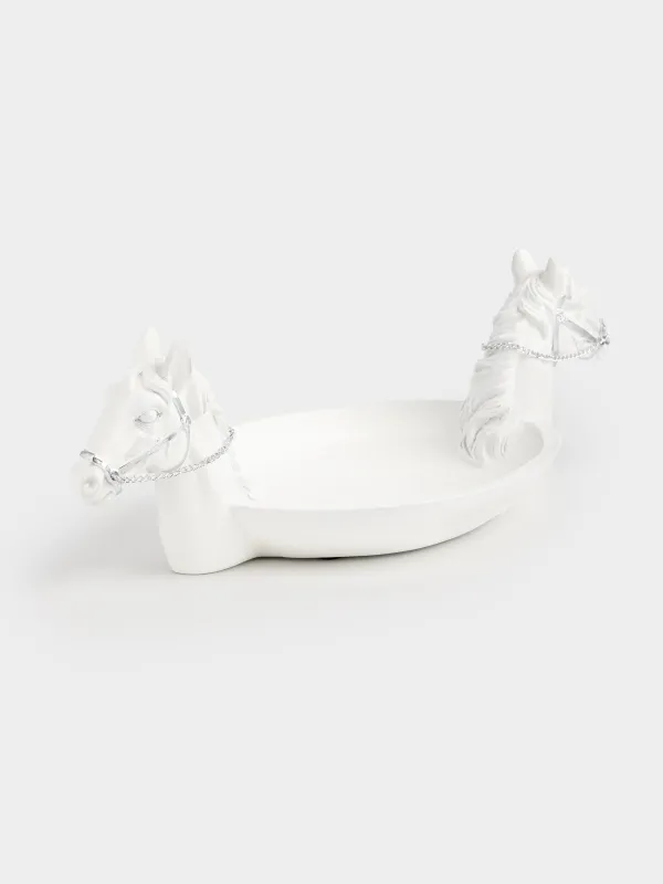 Блюдо декоративное, 34x16x12 см, Кони, Horses, image-0