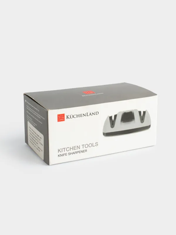 Точило для ножей, 11 см, два этапа заточки, пластик/керамика, черно-белое, Grinding, image-4