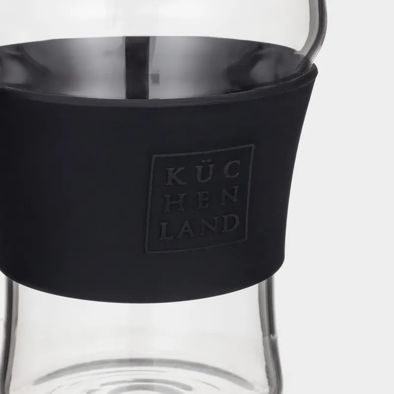 Стакан для пива, 15 см, 470 мл, 2 шт, с манжетой, стекло Б/силикон, Clear, image-5