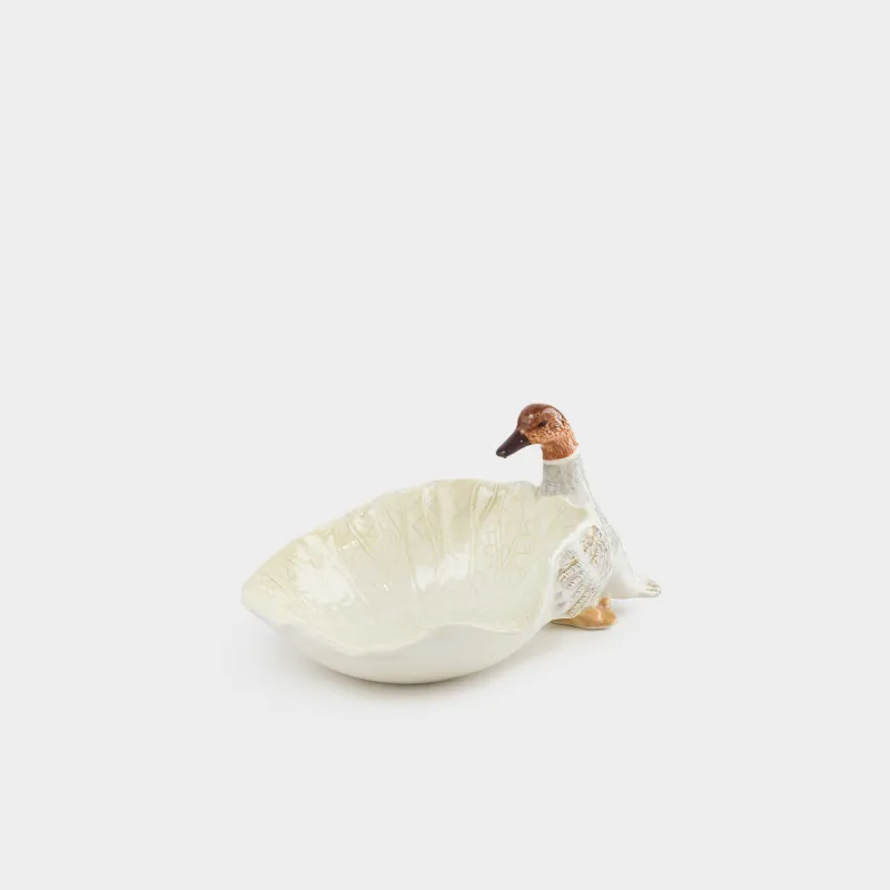 Блюдо глубокое, 20х14х3 см, Утка и лист, Duck