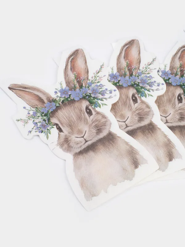 Салфетки бумажные, 25х30 см, 20 шт, Flora Easter, image-2