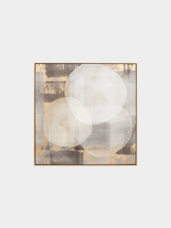 Картина в раме, 100х100 см, Круги, Abstract, image-0