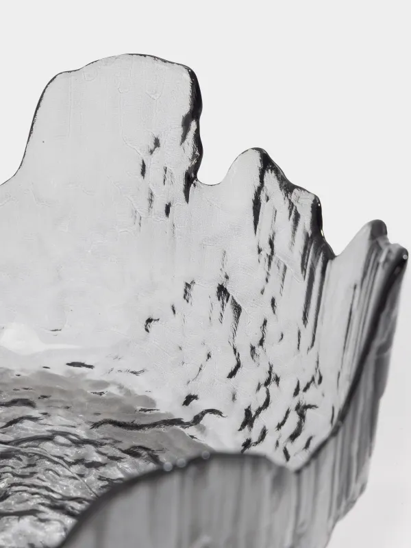 Салатник, 20х9 см, 1,1 л, стекло, серый, Nautilus color, image-5