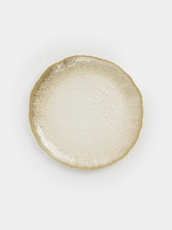 Тарелка закусочная, 21 см, стекло, золотистая, Antares, image-0