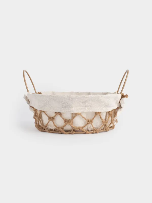 Корзина для хлеба, бежевая, Jute, image-1