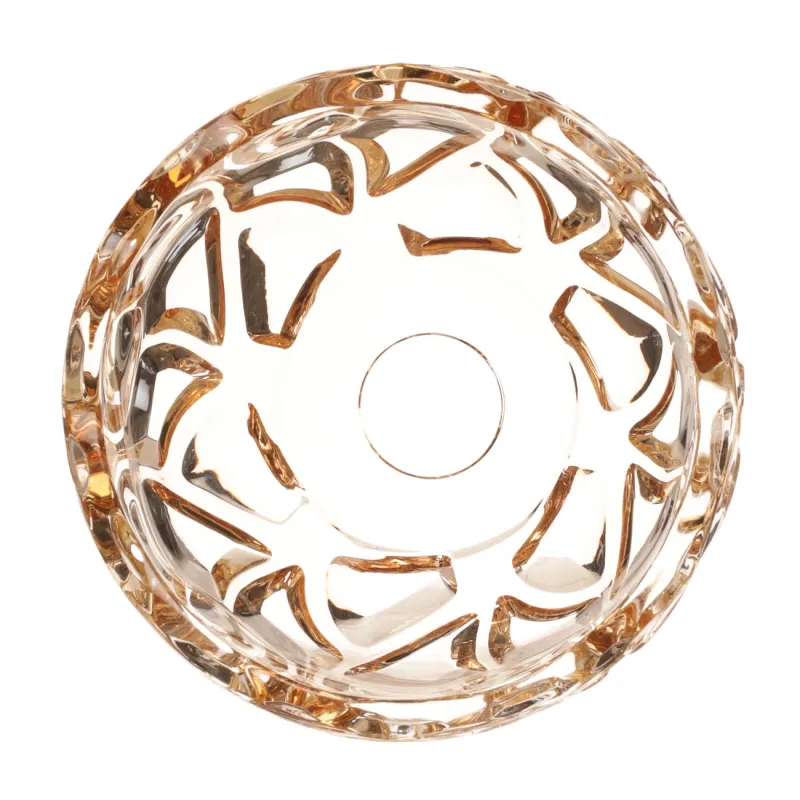 Салатник, 24х11 см, 2,8 л, стекло Р, янтарный, Узоры, Gala, image-2