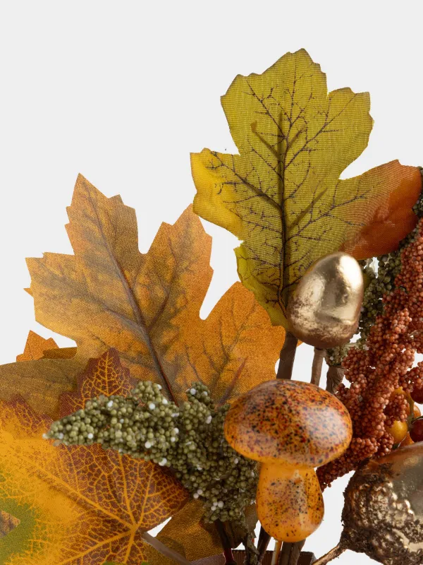Композиция декоративная, 25 см, Букет в тыкве, Forest symphony decor, image-2