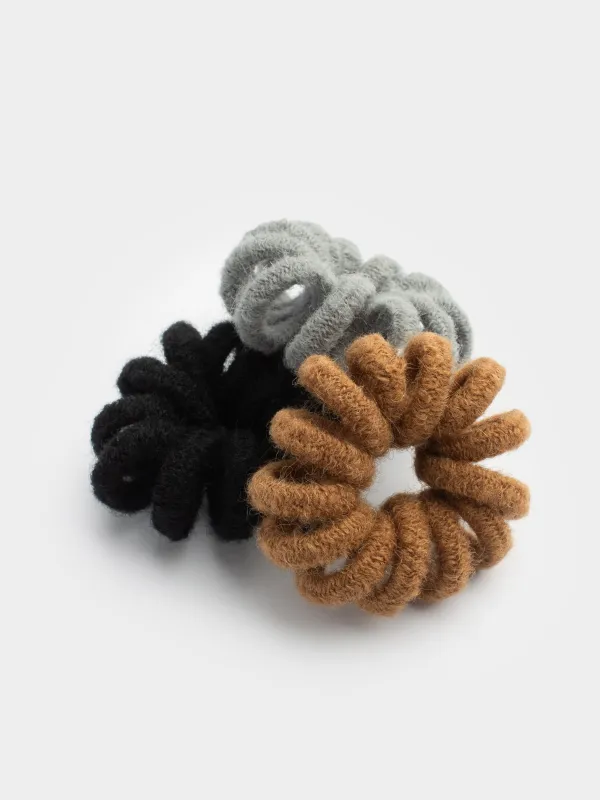 Резинка для волос, 6 см, 3 шт, ТПУ/полиэстер, Спираль, Helix, image-1