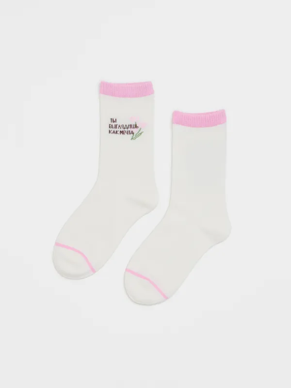 Носки женские, Slogan, image-0