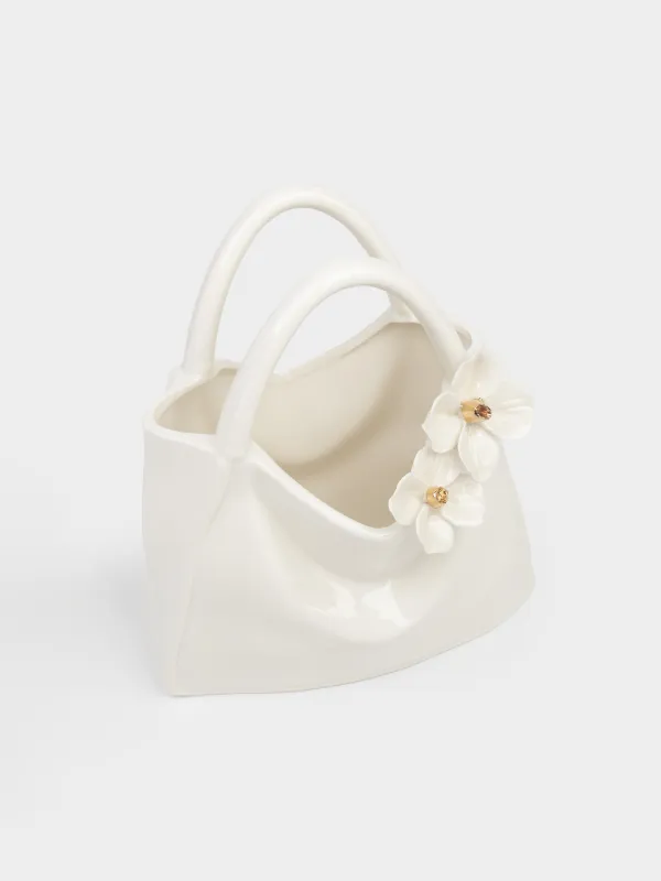 Ваза для цветов, 20х22 см, декоративная, с ручкой, Сумка с цветами, Bloome, image-3