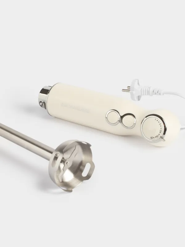 Блендер погружной, электрический, 800 Вт, 4 пр, сталь/пластик, бежевый, Vintage kitchen, image-2