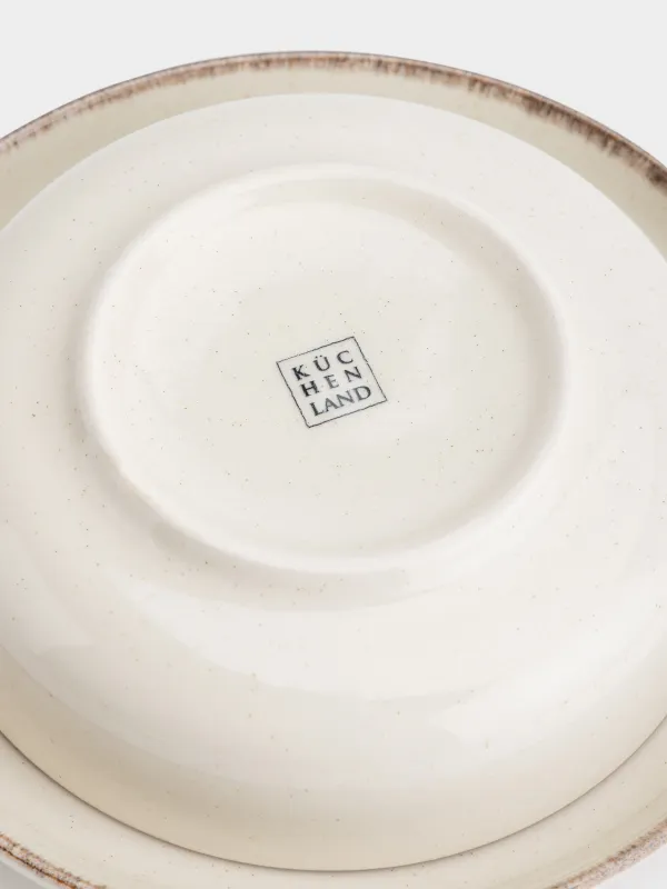 Сервиз обеденный, на 4 персоны, 12 предметов, в крапинку, Speckled glaze, image-5