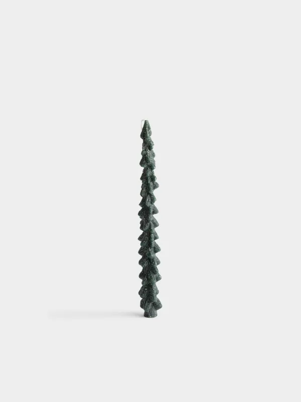 Свеча, 26 см, 2 шт, тонкая, Елки, Fir candle, image-0