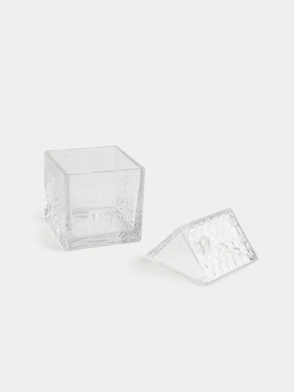 Емкость для хранения, 11х17 см, 850 мл, стекло, Дом, House shape, image-4