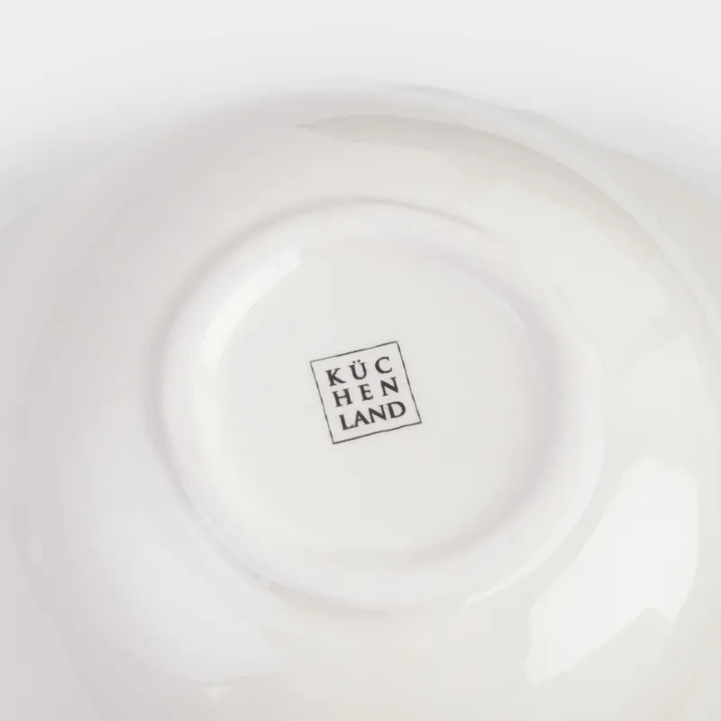 Салатник, 15х7 см, 400 мл, керамика, белый, Мимоза, Crumple flower, image-3