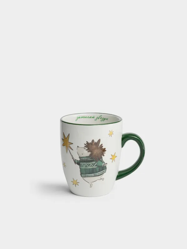 Кружка, 330 мл, Ежик и звезды, Cute hedgehog, image-0