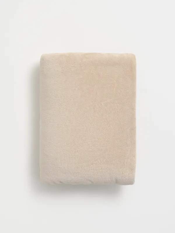 Плед с подушкой, 130х210 см, флис/плюш, бежевый, Заяц, Plush animals, image-3