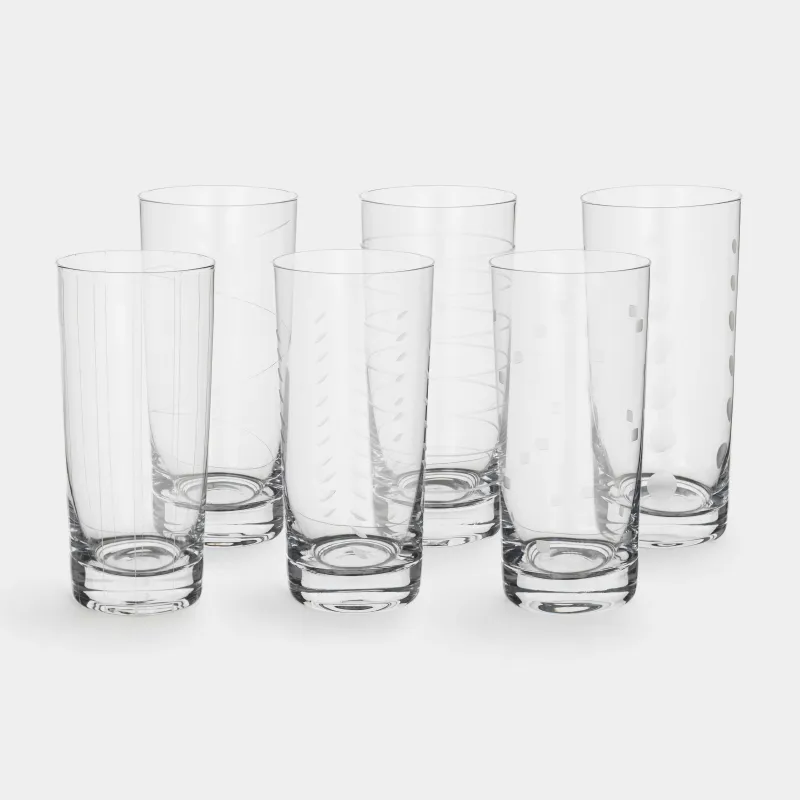 Стакан, 16 см, 460 мл, 6 шт, стекло, Mixology