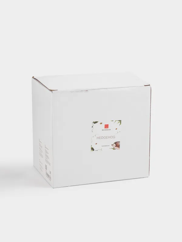 Статуэтка с подсветкой, 13 см, полирезин/стекло, серо-коричневая, Еж, Hedgehog, image-5