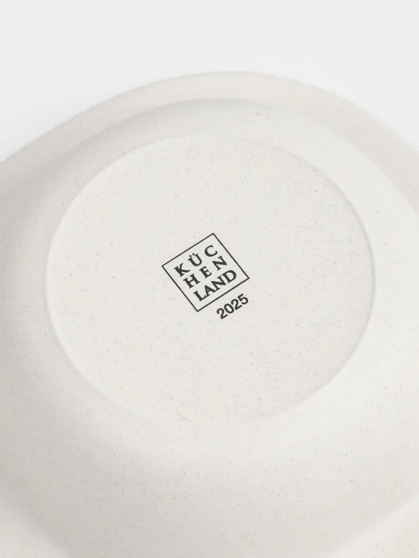 Тарелка суповая, детская, 14х4 см, бамбук, зеленая, Лошадка с елкой, Little horse, image-4