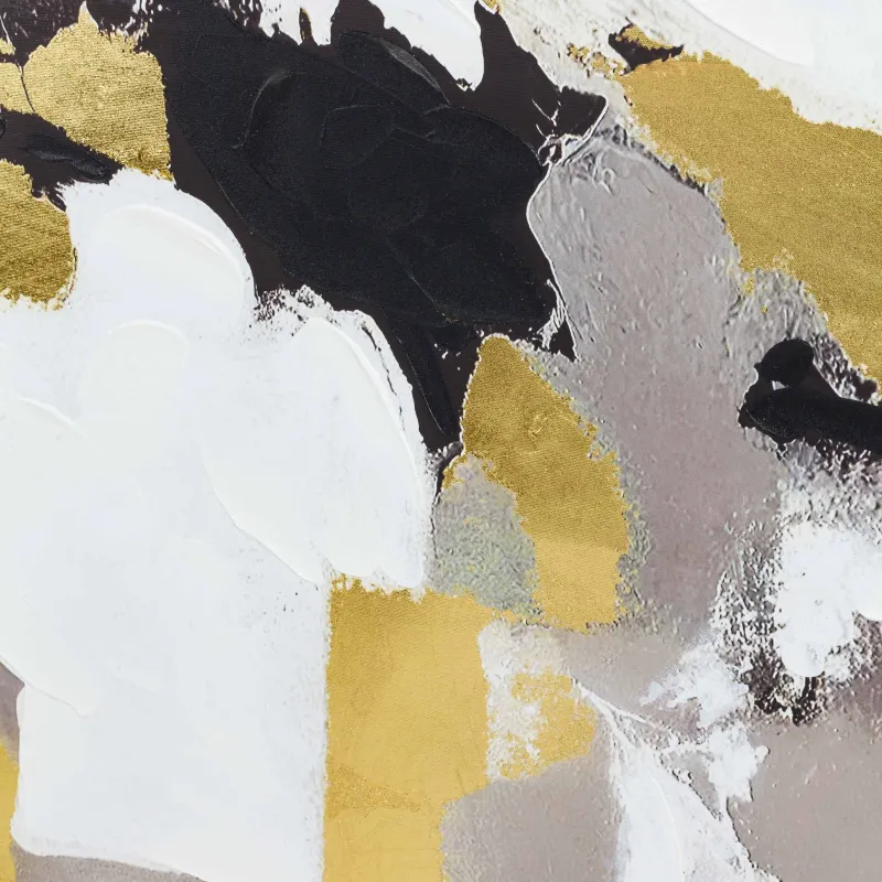 Картина в раме, 80х120 см, холст, золотисто-серая, Абстракция, Abstract, image-4