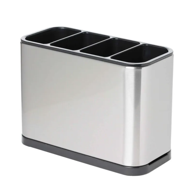 Подставка для кухонных принадлежностей, 18х13 см, 4 отд, сталь/пластик, Classic, image-1