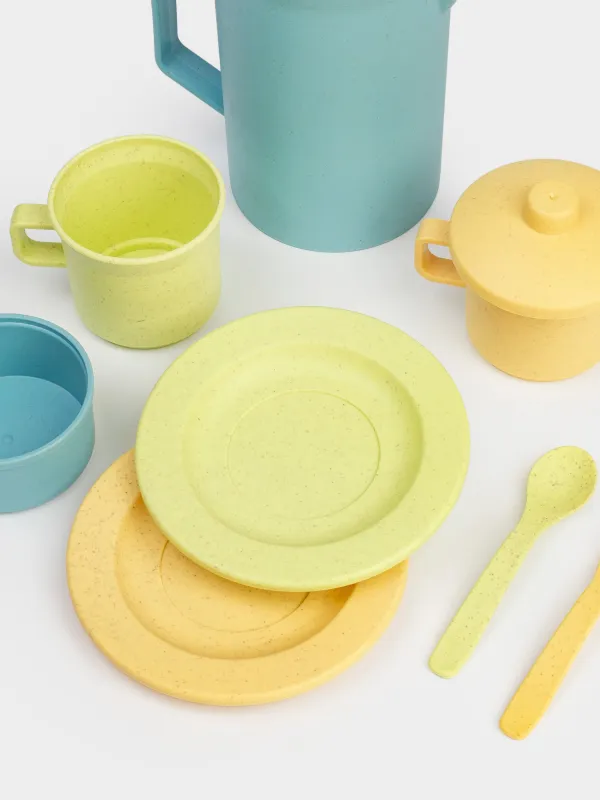 Набор игровой, 14 пр, растительное волокно/пластик, Корзинка для пикника, Game, image-3